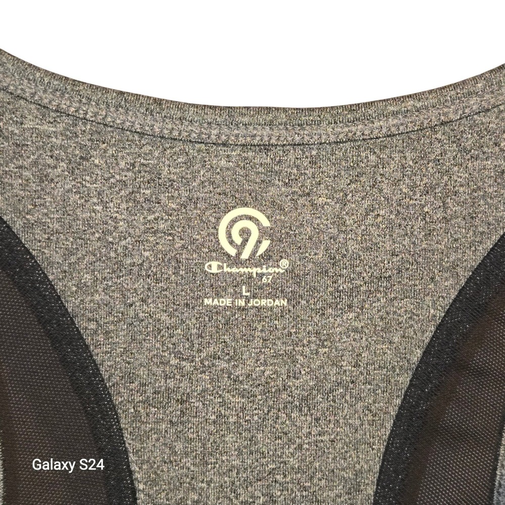 Champion Tank Top‎ Women's L Gray Sleeveless Athletic Activewear Workout